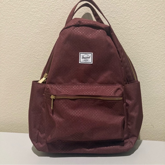Herschel Burgundy Backpack NWOT - Picture 1 of 7
